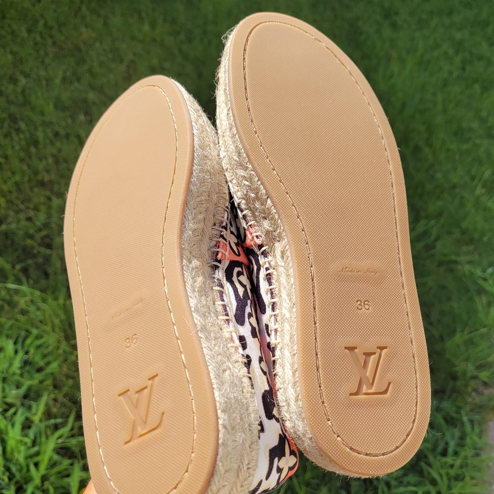 Louis Vuitton Leoprad Print Canvas Espadrille Flats (Size 36) - Picture 8 of 16